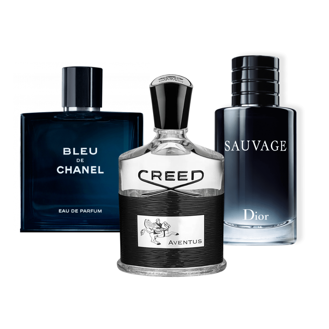 3 Parfums Creed Aventus, Bleu de Chanel, Dior SAUVAGE (Eau Parfum) 100ml